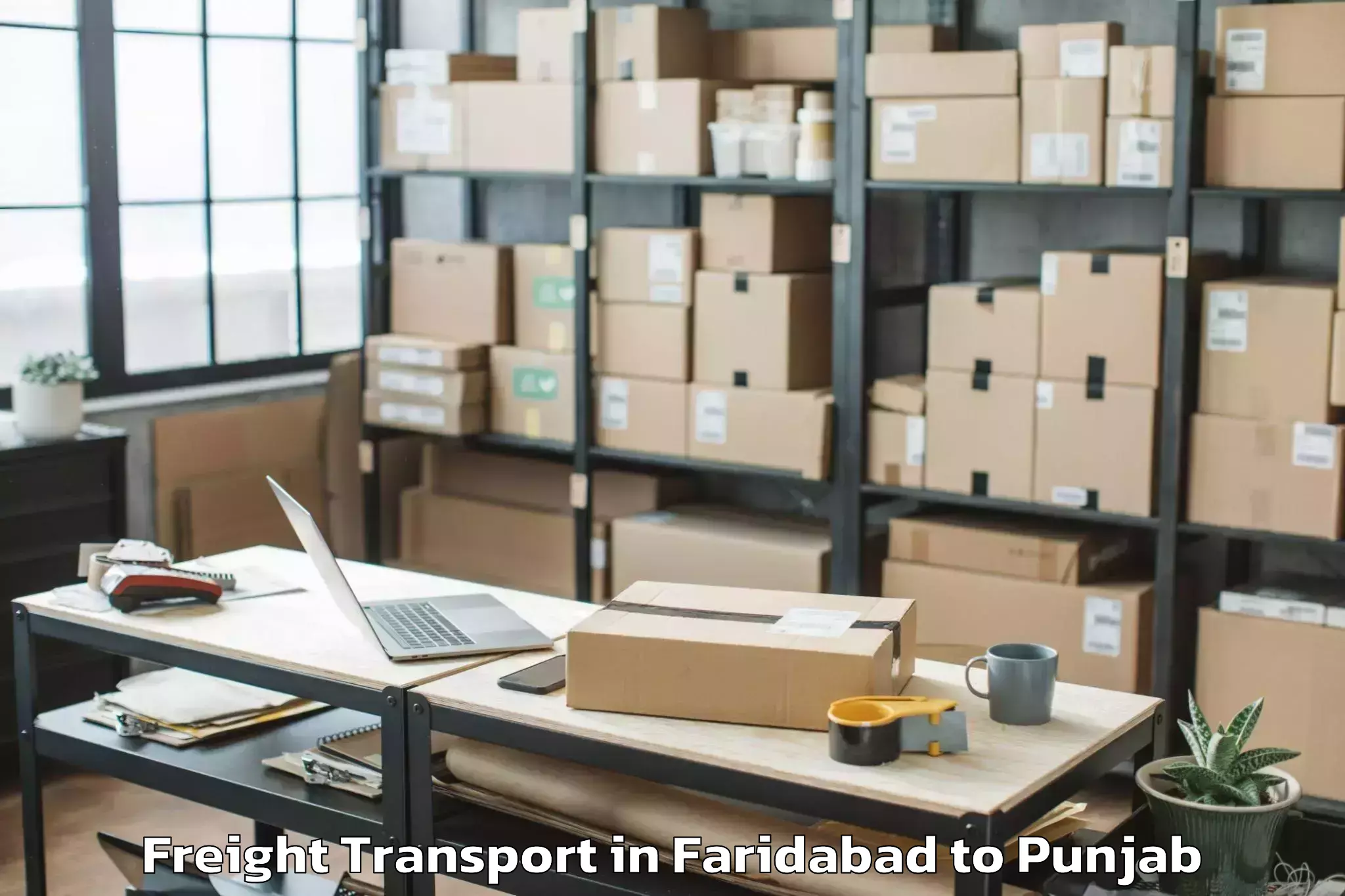 Affordable Faridabad to Balachaur Freight Transport